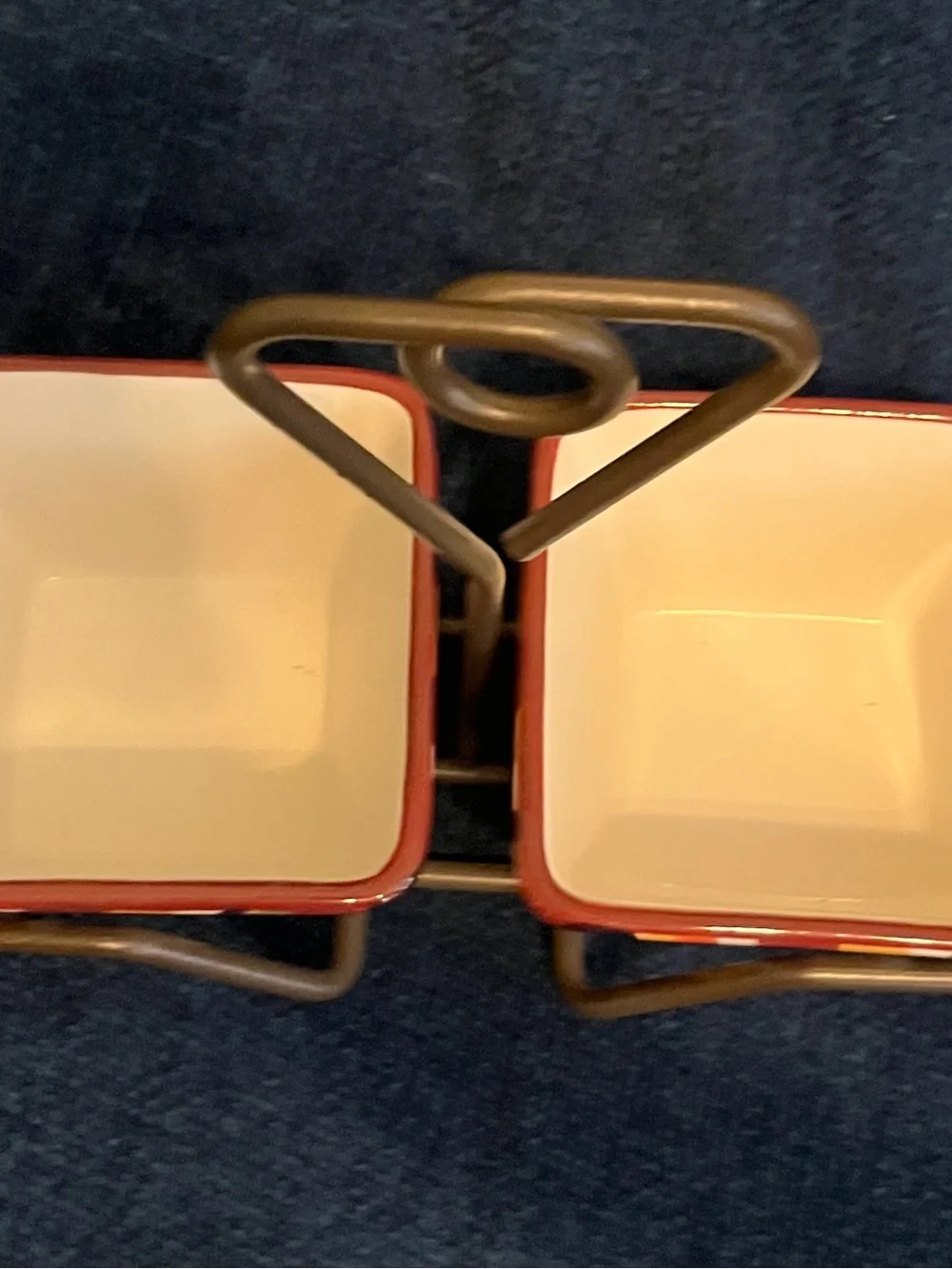 THE PAMPERED CHEF Condiment Dishes With Caddy